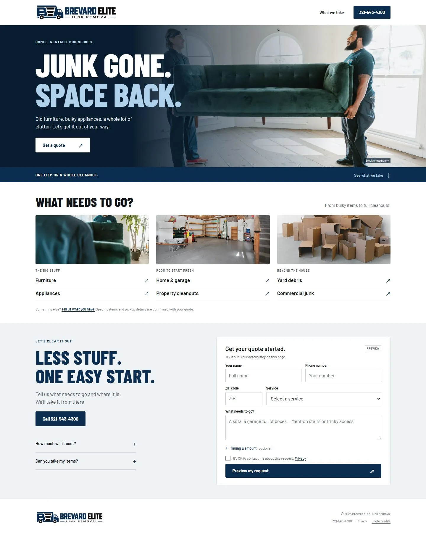 A client website built by ALO